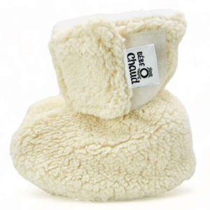 Bébé Ô Chaud Pantoufles 9-18 mois Vêtements Bébé Ô Chaud Sherpa crème