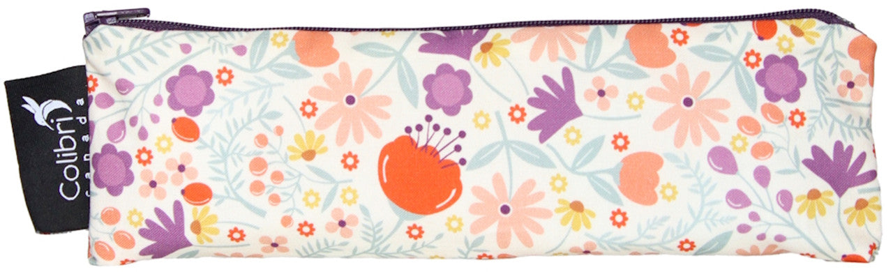 Colibri Sac réutilisable à collation format long Alimentation Colibri Wildflowers