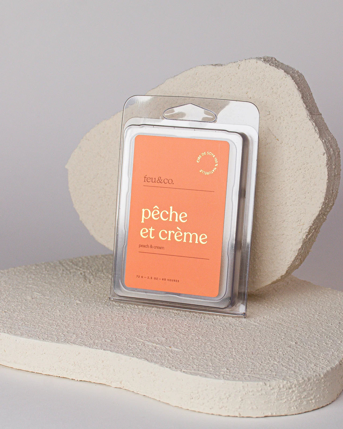 Feu&amp;Co Pastilles de cire de soya pour diffuseur Maison Feu&amp;Co Pêche et crème