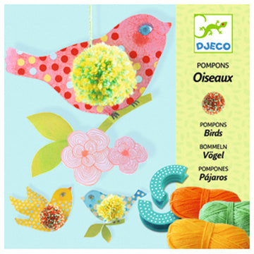 Djeco Laine pompons et oiseaux