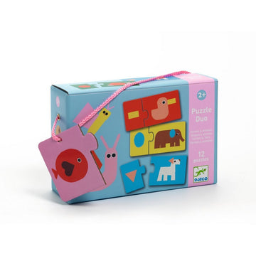 Djeco Animals and shapes duo puzzle
