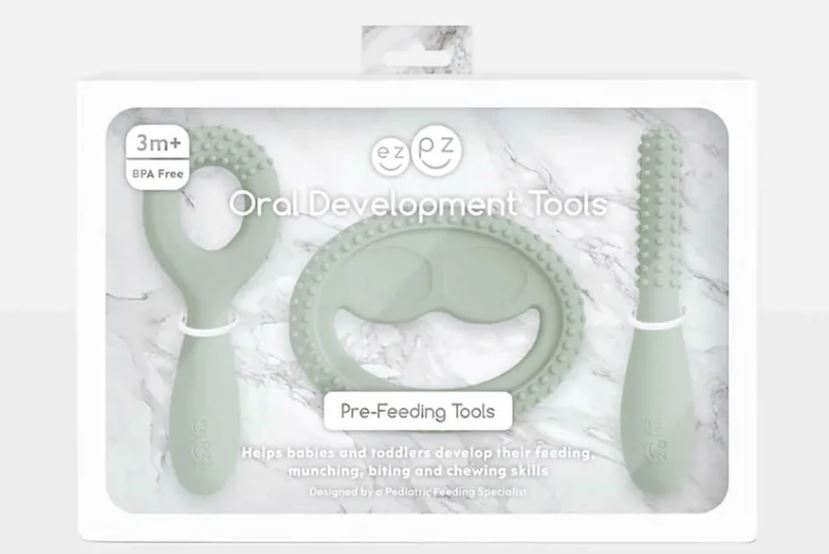 EZ PZ Jouets de dentition en trio Accessoires EZ PZ Sauge