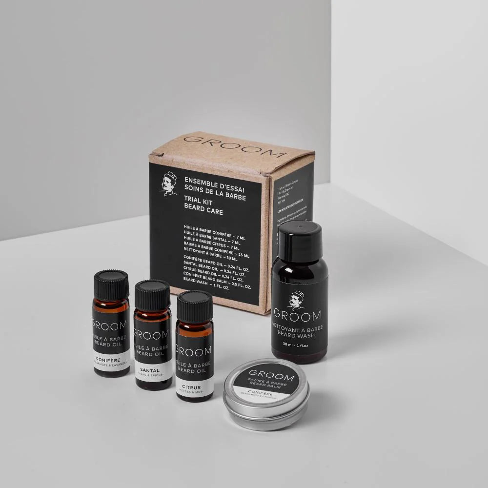 GROOM Ensemble d'essai pour les soins de la barbe Soins corporels GROOM