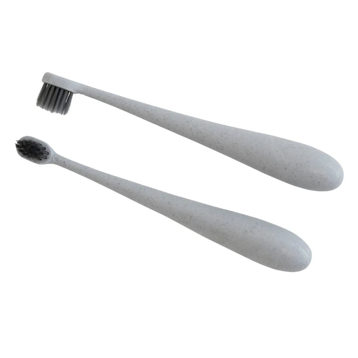 Glitter & Spice Brosse à dents pour enfant en paille de blé Accessoires Glitter & Spice Gris