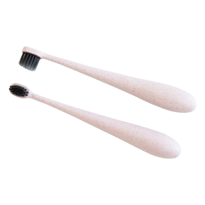 Glitter & Spice Brosse à dents pour enfant en paille de blé Accessoires Glitter & Spice Rose