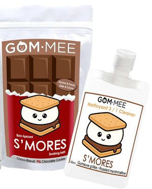 GOM-MEE Trousse Bain Moussant CHOCO-BISCUIT 40g & Nettoyant 3 en 1 S'MORES-Édition Pâques Soins corporels Gom-Mee