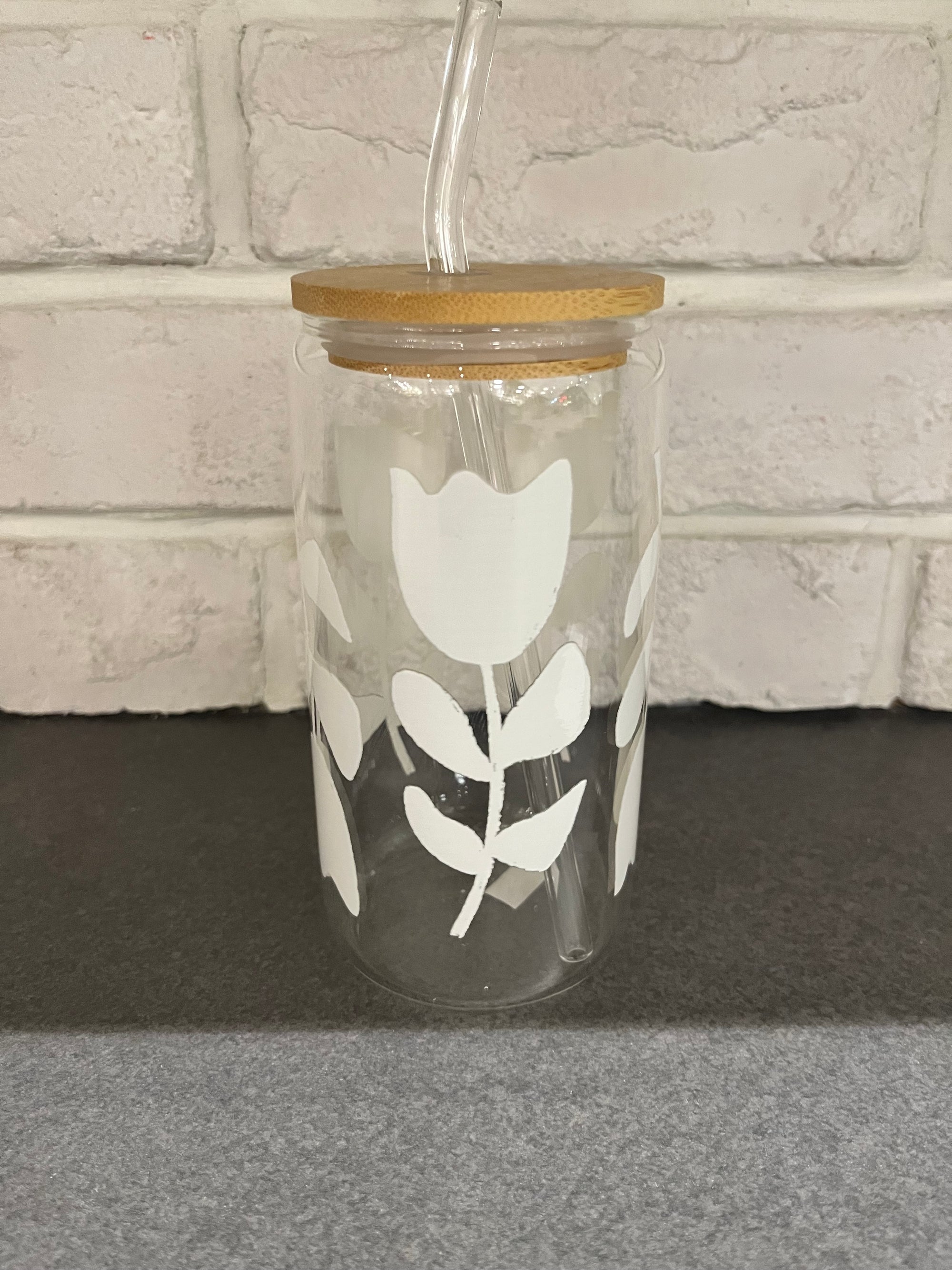 MÖMY Verre Boho Maison MÖMY Tulipe blanche