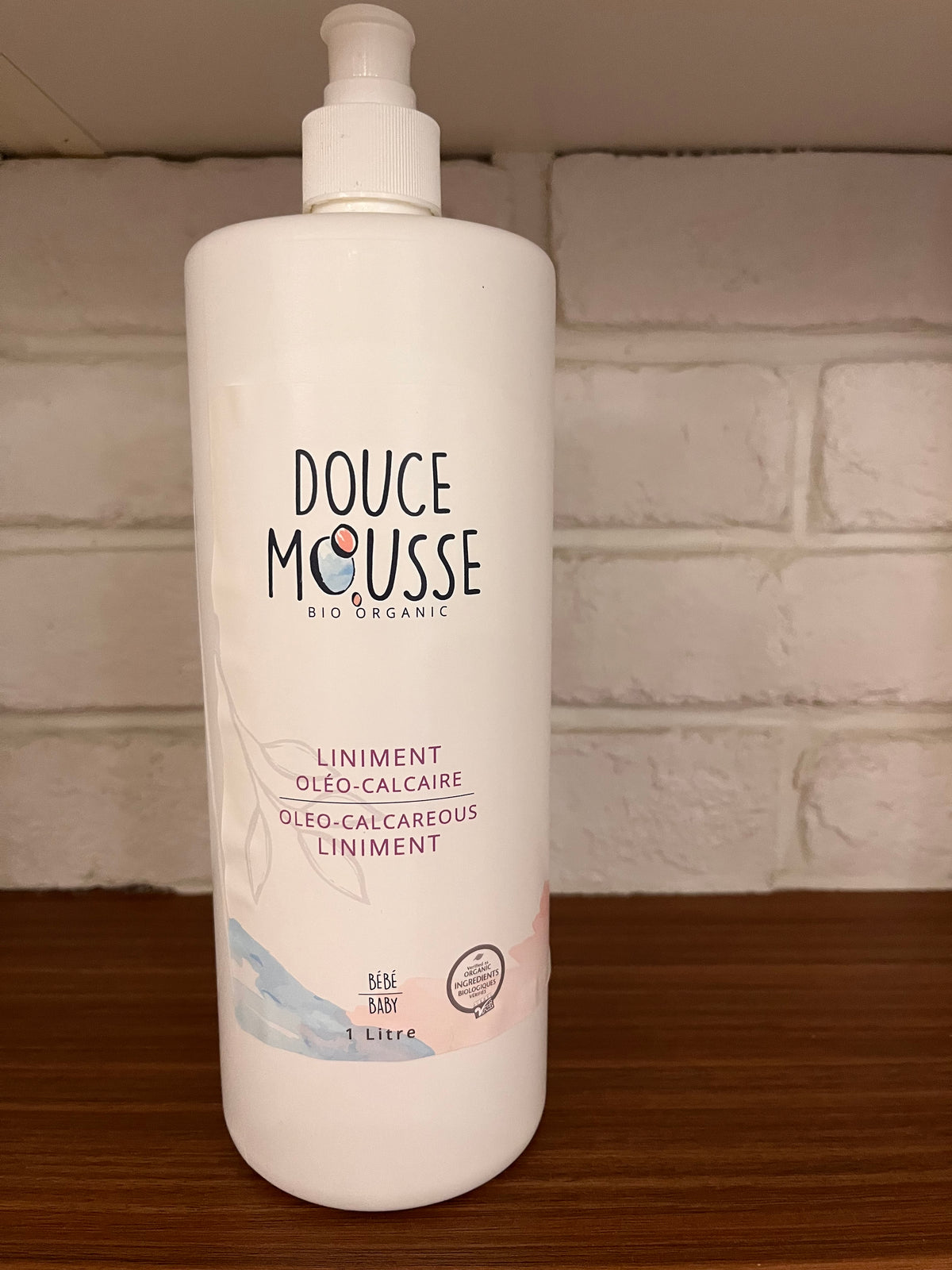 Douce Mousse Liniment Oléo-Calcaire Soins corporels La Coursière Bio 1L
