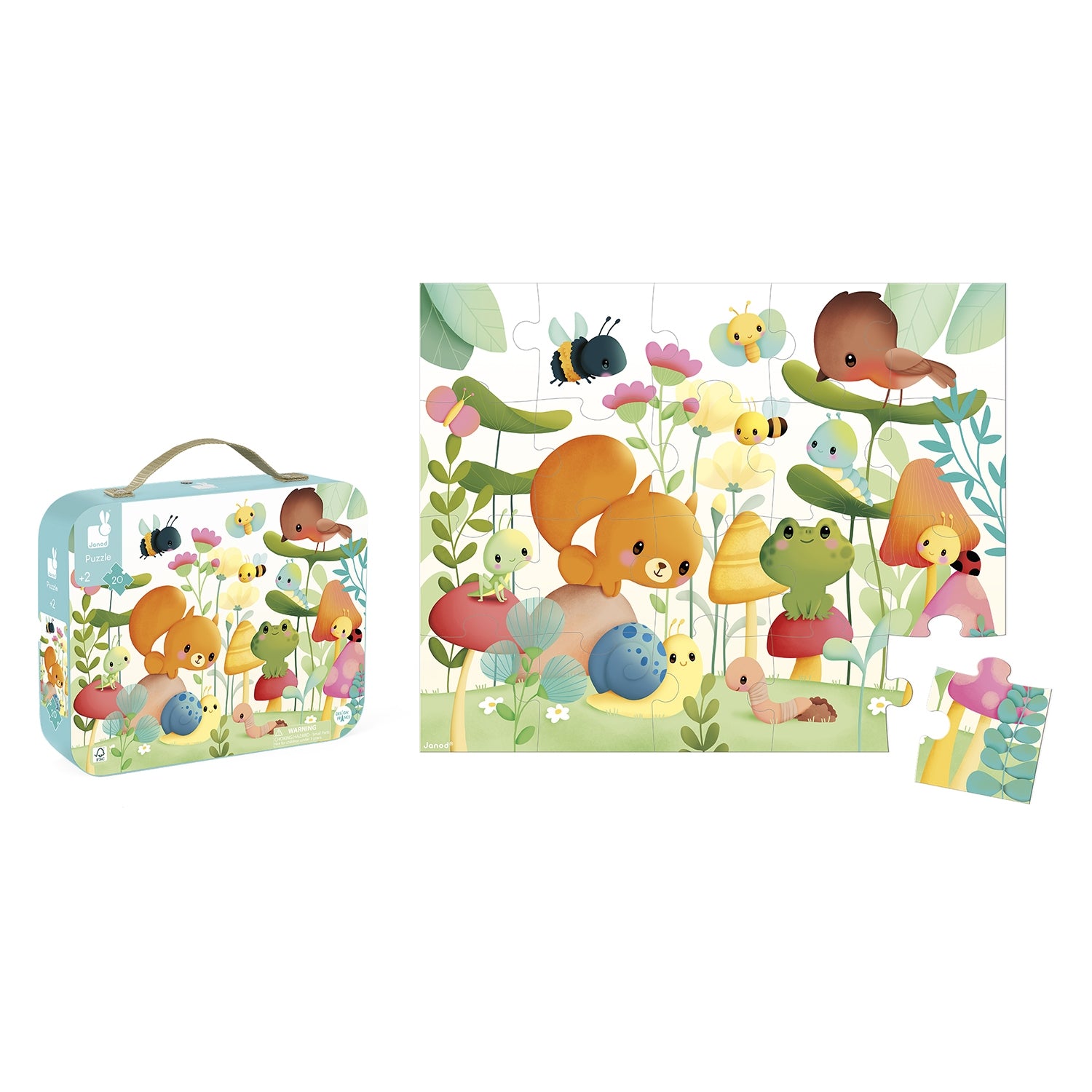 Janod Casse-tête les compagnons du jardins 20 pièces Jouets Janod   