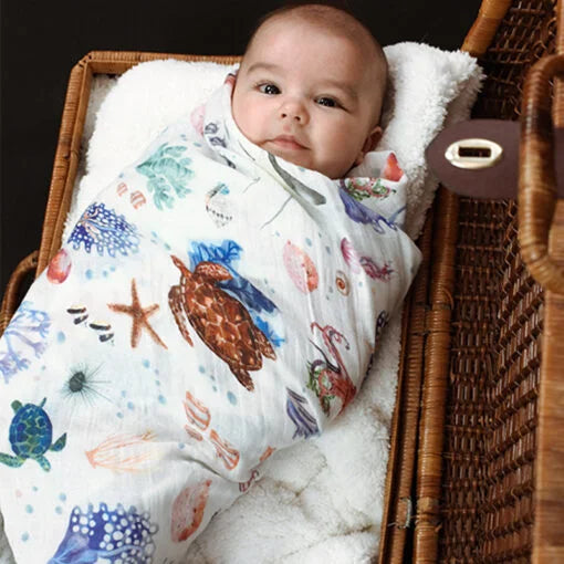 Bébé Ô Chaud Bamboo muslin blanket
