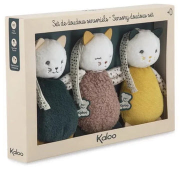 Kaloo Stimuli ensemble de doudous sensoriels
