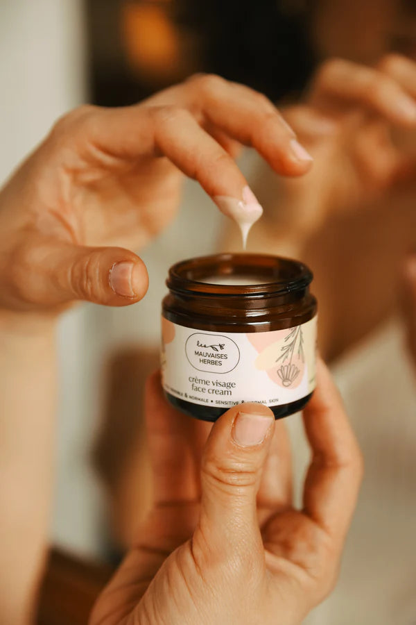 Les Mauvaises Herbes Crème visage camomille Soins corporels Les Mauvaises Herbes