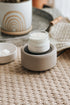 Marée Chandelles Diffuseur pour pastilles de cire de soya - 2 en 1 Gris Maison Marée Chandelles