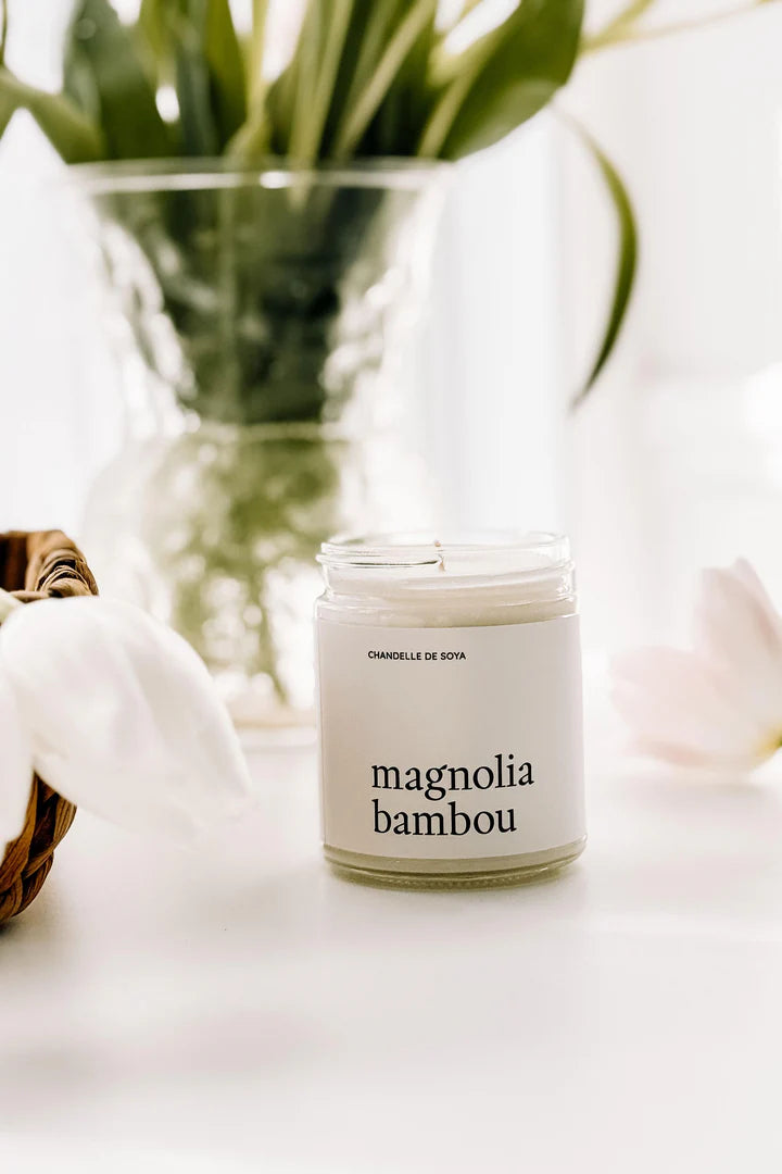 Marée Chandelles Chandelle de soya 270 ml Maison Marée Chandelles 270ml Magnolia &amp; bambou