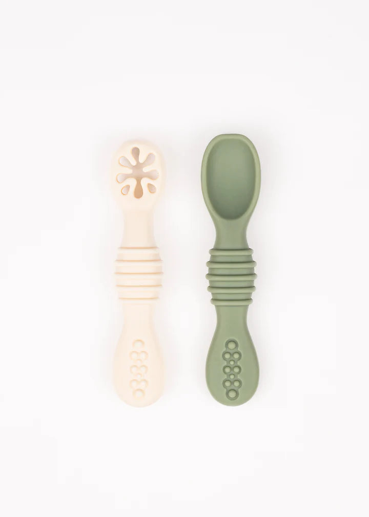 Micasso &amp; Co Silicone learning spoons for babies