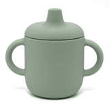 Noüka Gobelet à bec anti-fuite en silicone Alimentation Bulle bijouterie Leaf