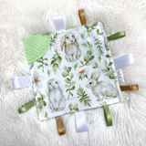 OleOops Doudou craquante à étiquettes Jouets OleOops Lapins choux