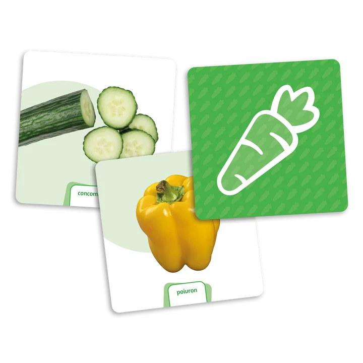 Placote — Cartes supplémentaires pour le dé des premiers mots : Les aliments
