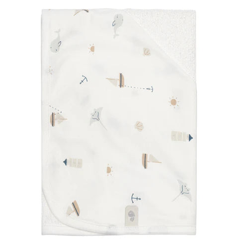 Perlimpinpin Serviette à capuchon pour bébé bambou Bain Perlimpinpin Océan
