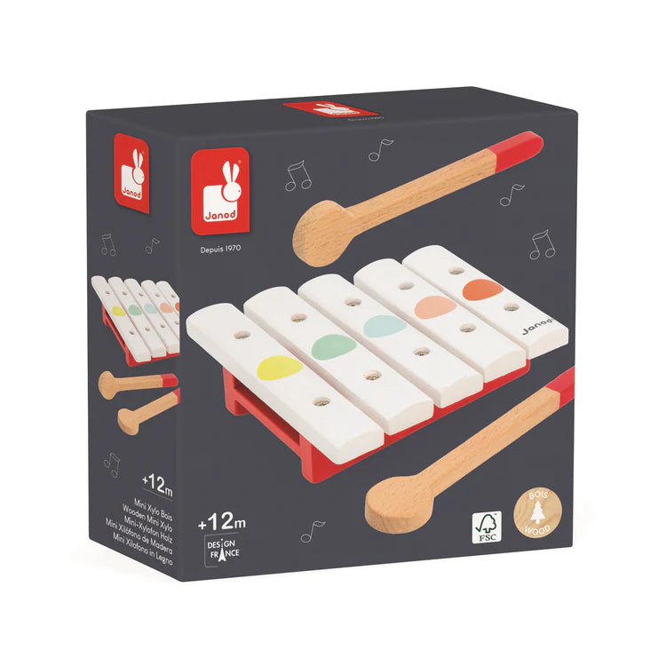 Janod Xylophone en bois - Collection Confetti Jouets Janod