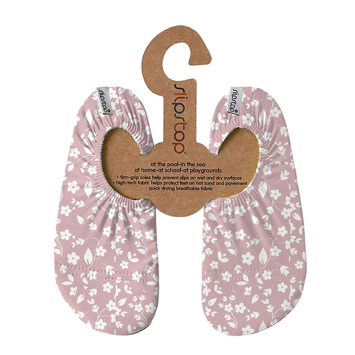 SlipStop Chaussons à semelles adhérentes Enfants XL 8-10 ans (1.5-3.5) Vêtements SlipStop Rose flower