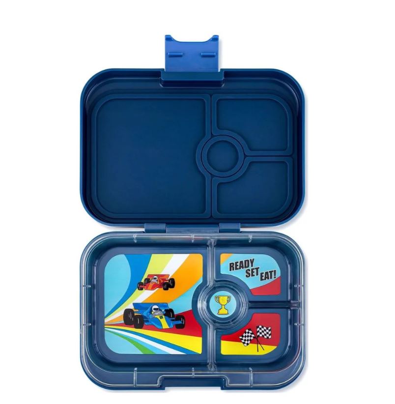 Yumbox Panino 4 compartiments Alimentation Yumbox True Blue - Thème Voiture de course