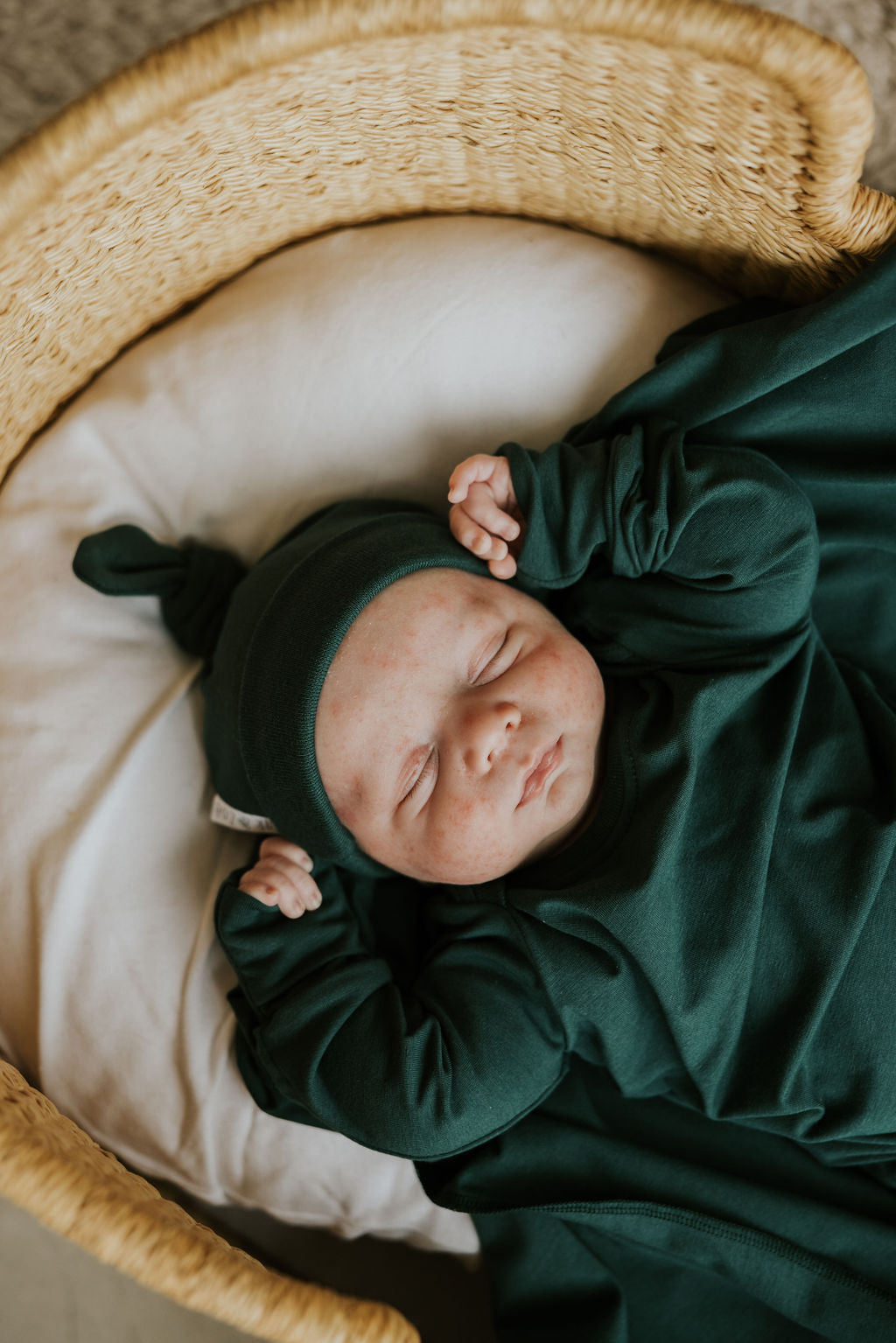 Zak & Zoé Bonnet nouveau-né 0-3 mois Vêtements Zak & Zoé Vert collégial