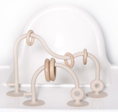 Bulle bijouterie Jouet à ventouses pour chaise haute Jouets Bulle bijouterie Ivoire