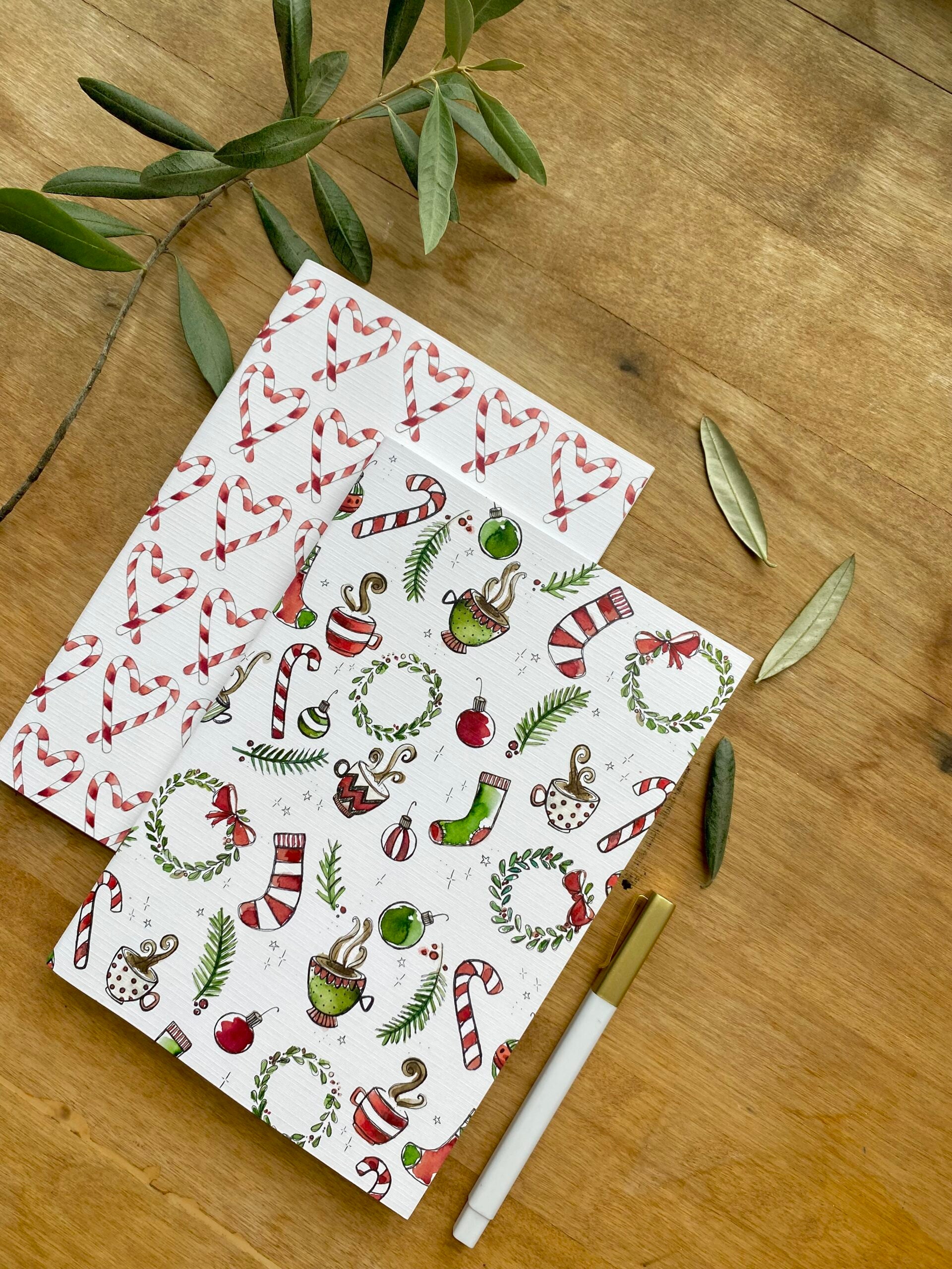 Stéphanie Renière - Duo des Fêtes carnets de notes Boutique Planète Bébé
