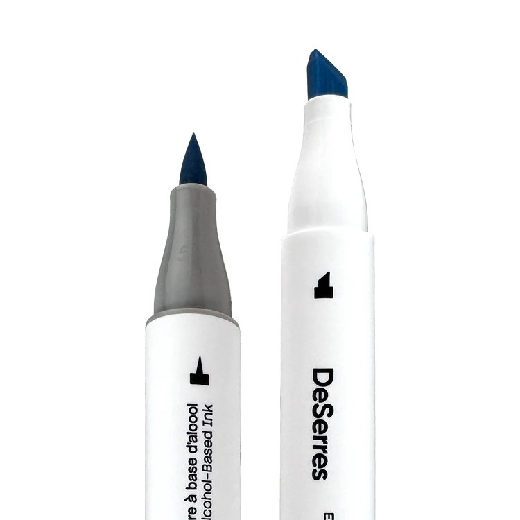 DeSerres Ensemble 6 marqueurs alcool à double pointe couleurs primaires Divers DeSerres