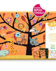 Djeco Ensemble d'autocollants repositionnables Chat-Perché Jouets Djeco