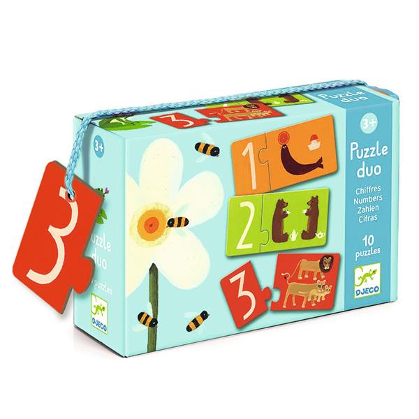 Djeco Casse-tête duo Les chiffres Jouets Djeco