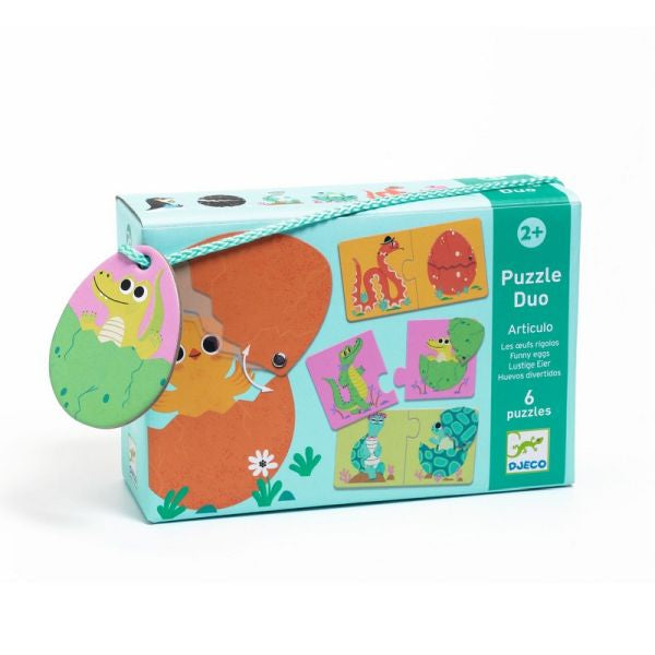 Djeco Casse-tête duo Articulo Les oeufs rigolos Jouets Djeco