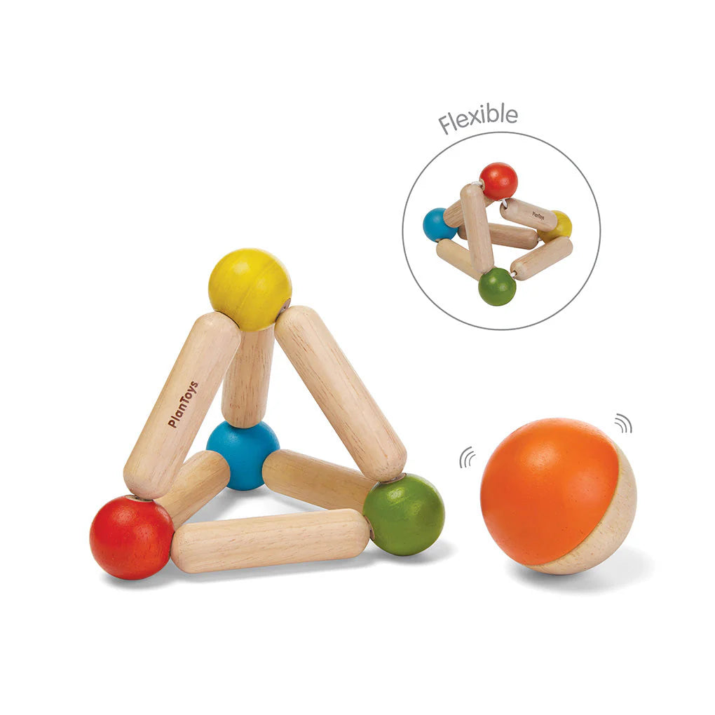 PlanToys Hochet Triangulaire en bois Jouets PlanToys