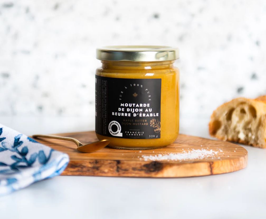 François Lambert Moutarde de Dijon au beurre d'érable - Saveur Raffinée Alimentation François Lambert