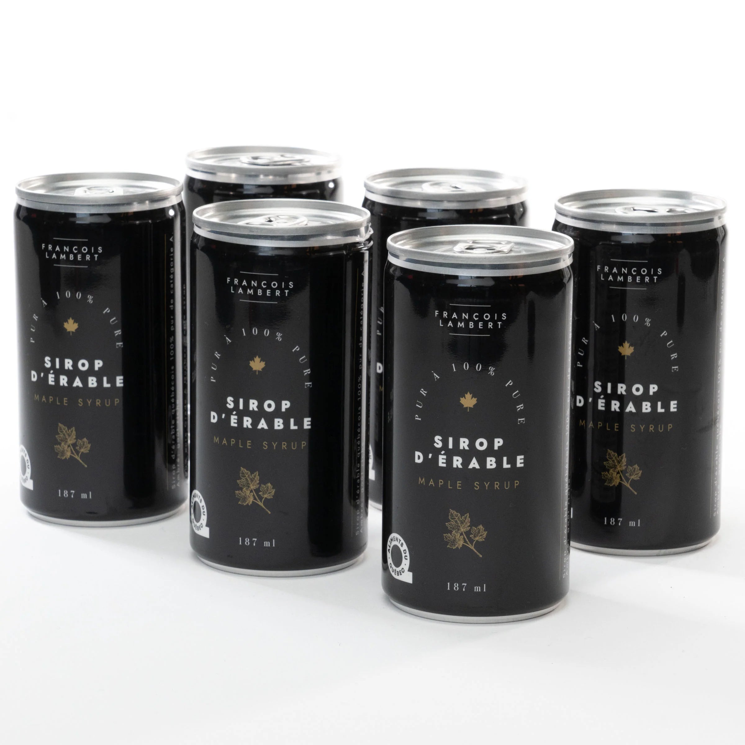 François Lambert Mini Cannette de sirop d'érable 100% pur 187ml