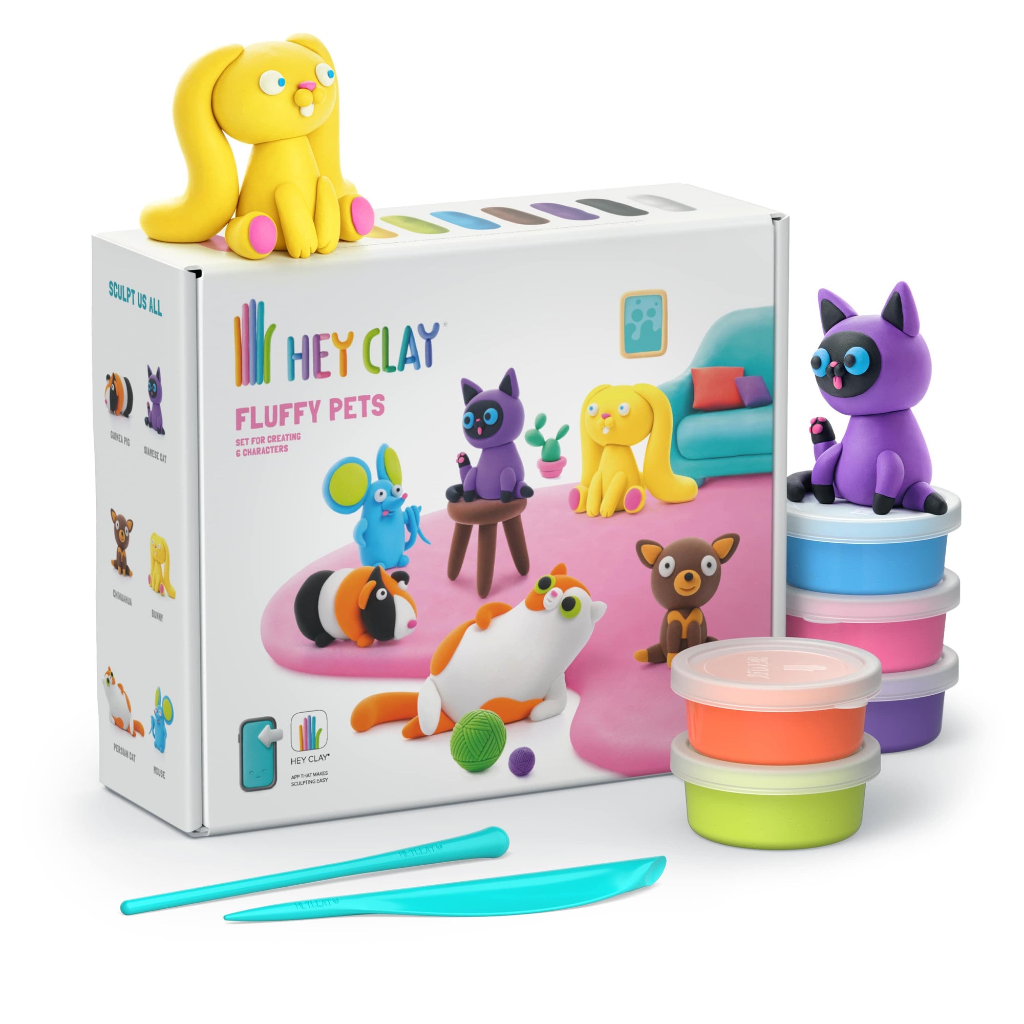 Hey Clay Argile à modeler séchant à l'air Jouets Hey clay Les animaux de compagnie