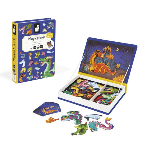 Janod Magnéti&#39;book Jouets Janod Dragons