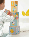 Janod Pyramide 6 cubes - Collection Pure