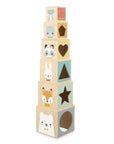 Janod Pyramide 6 cubes - Collection Pure