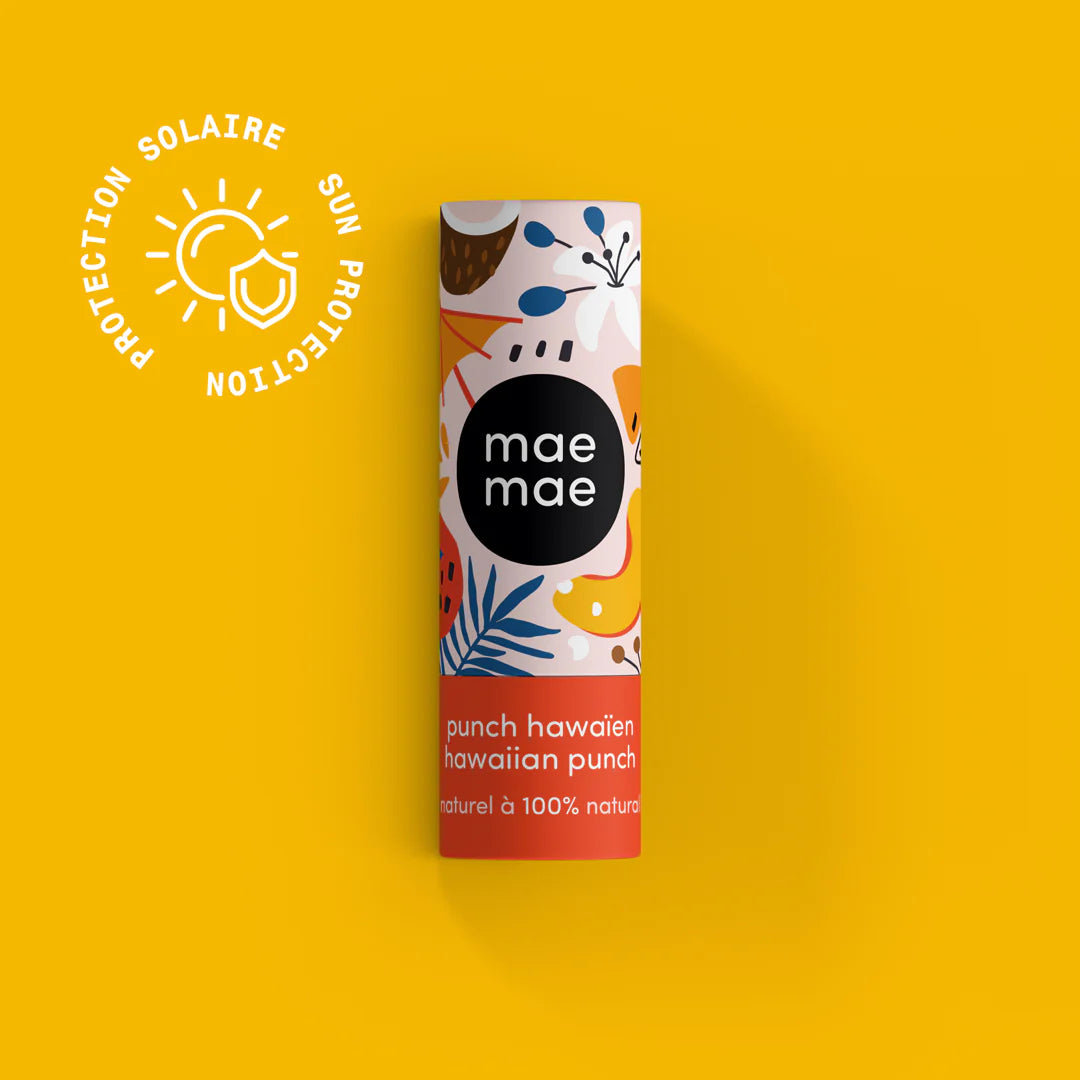 Maemae Baume à lèvres naturel avec protection solaire Punch hawaïen Maemae