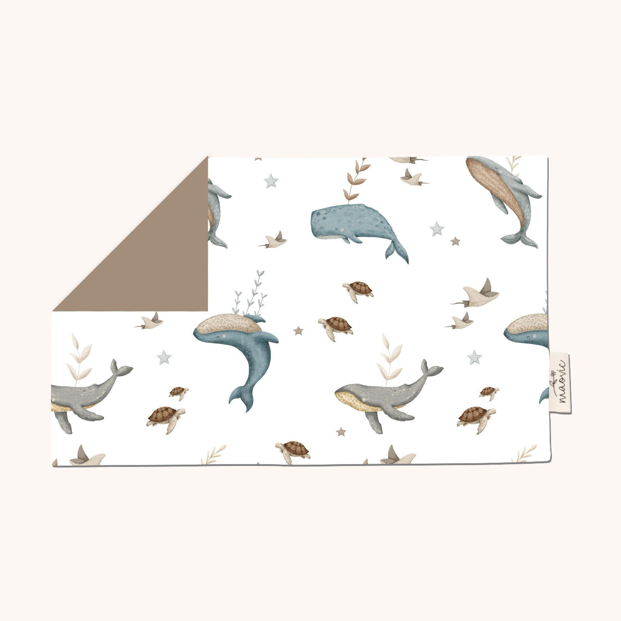 Maovic Oreiller pour enfant en sarrasin Dodo Maovic Baleine