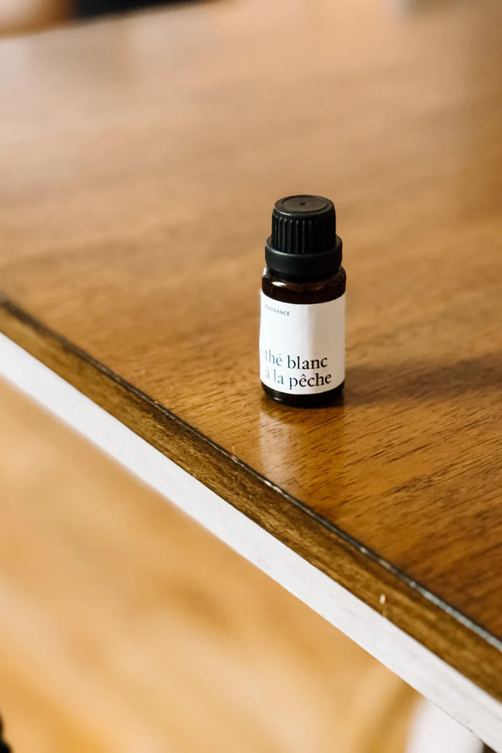 Marée Chandelles Fragrance pour balle de séchage Soins corporels Marée Chandelles Pêche &amp; thé blanc