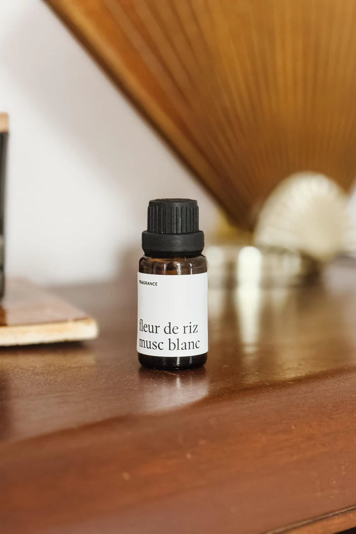 Marée Chandelles Fragrance pour balle de séchage Soins corporels Marée Chandelles Fleur de riz &amp; musc blanc