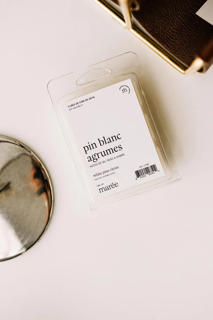 Marée Chandelles Pastilles de soya pour diffuseur Maison Marée Chandelles Pin blanc Agrumes