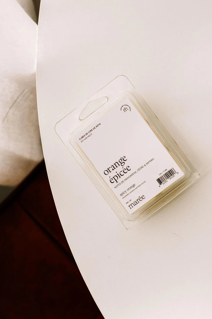 Marée Chandelles Pastilles de soya pour diffuseur Maison Marée Chandelles Orange épicée