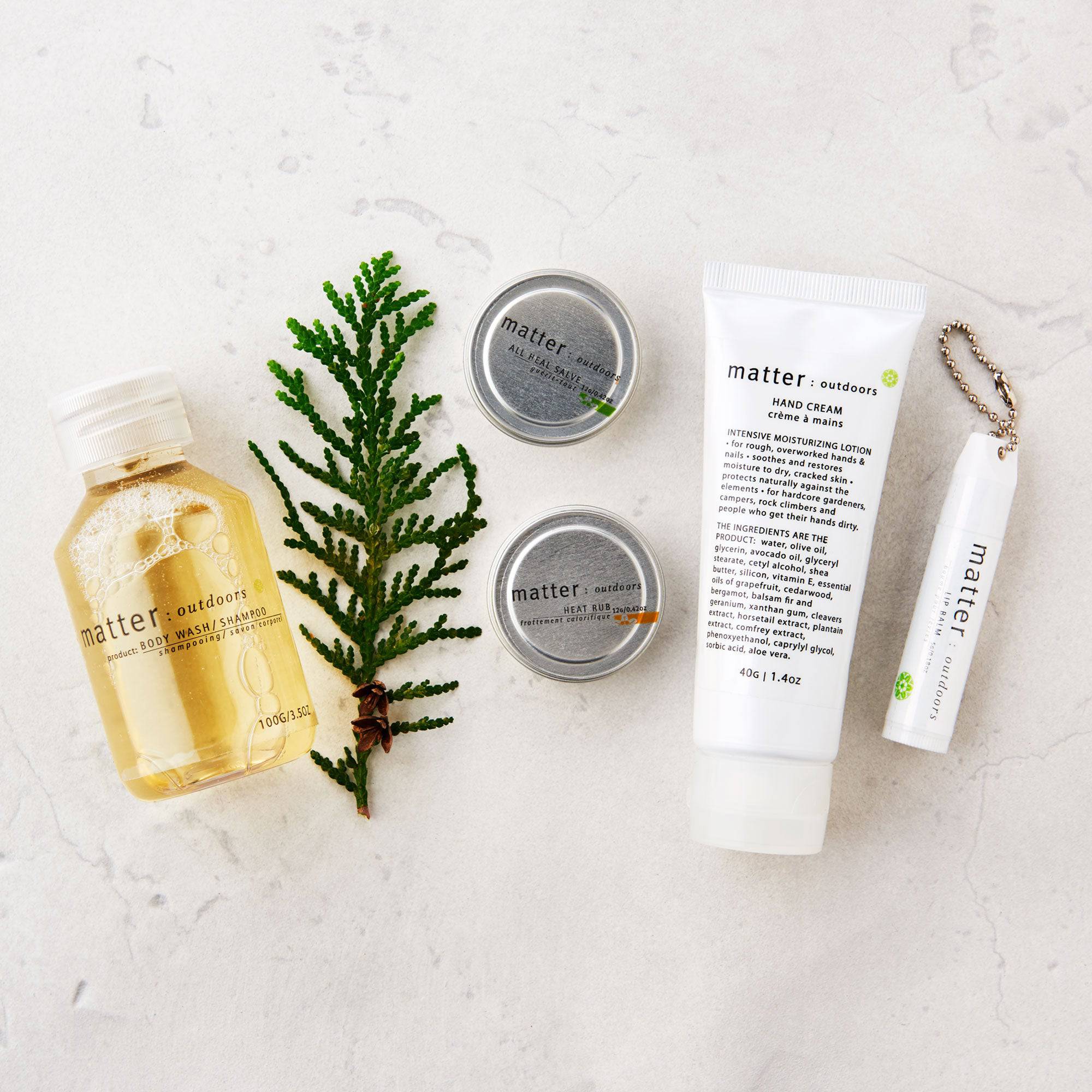 Matter Company Trousse d'essentiels de voyage unisexe Soins corporels Matter Company