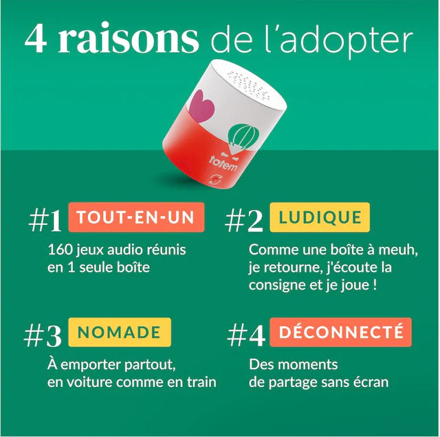 Morphée Totem Boîte à jeux sans écran Morphée