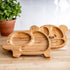 Ola Bamboo Assiette en bambou avec base à suction Alimentation Ola Bamboo