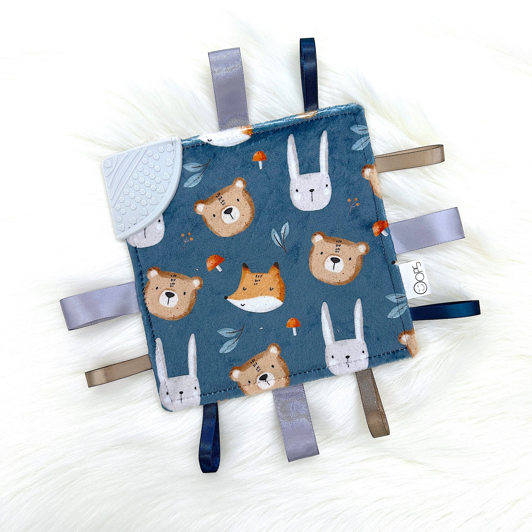 OleOops Doudou craquante à étiquettes Jouets OleOops Bruine automnale